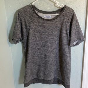 Everlane marled gray sweatshirt top